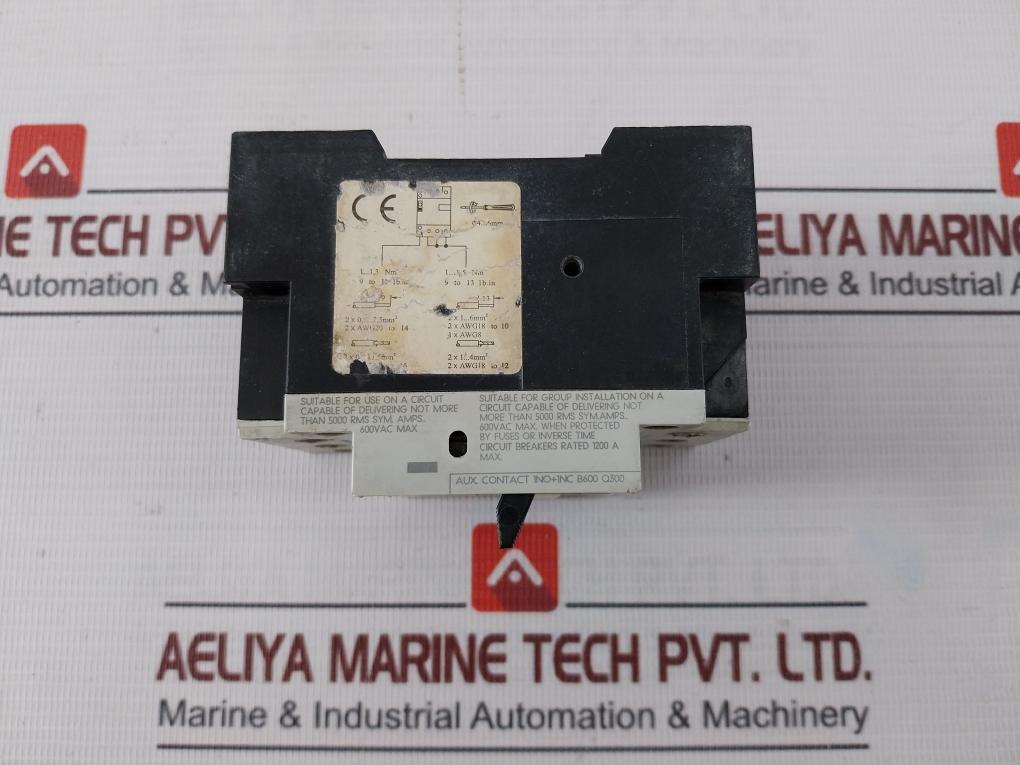 Siemens 3Vu1340-1Ml00 Circuit Breaker Iec 60947-2 600 Vac 50/60 Hz 120A 6 Kv