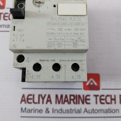 Siemens 3Vu1340-1Ml00 Circuit Breaker Iec 60947-2 600 Vac 50/60 Hz 120A 6 Kv