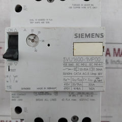 Siemens 3Vu1600-1Mp00 Manually Motor Controller 22–32A 600Vac Max