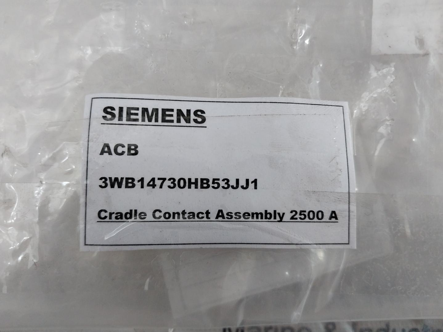 Siemens 3Wb14730Hb53Jj1 Cradle Contact Assembly 2500 A