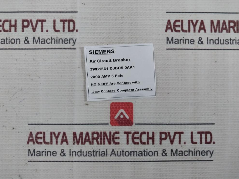 Siemens 3Wb1561 0Jb05 0Aa1 Air Circuit Breaker (Part Only)