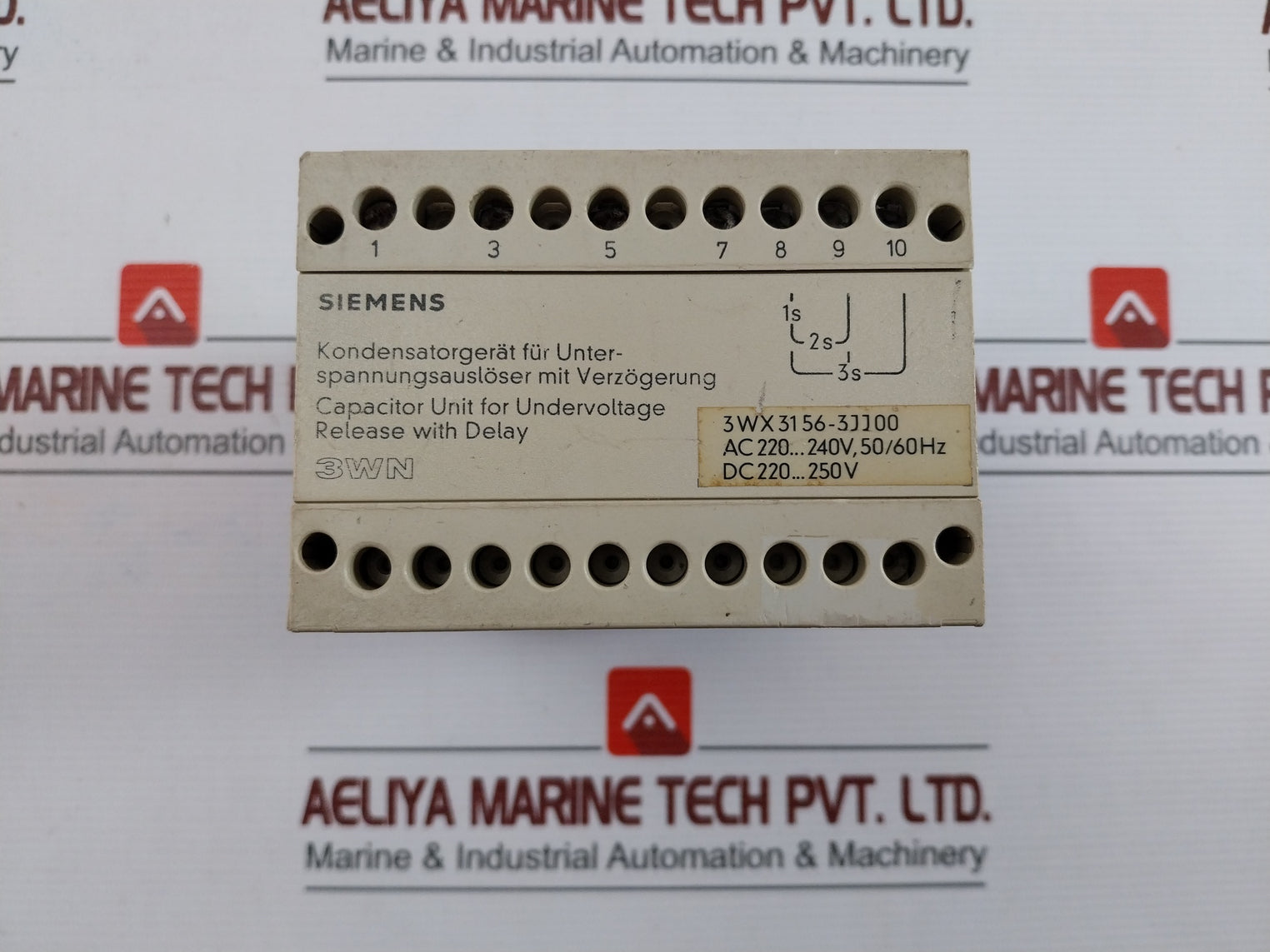 Siemens 3wx3156-3jj00 Circuit Breaker Ac220-240v 50/60hz