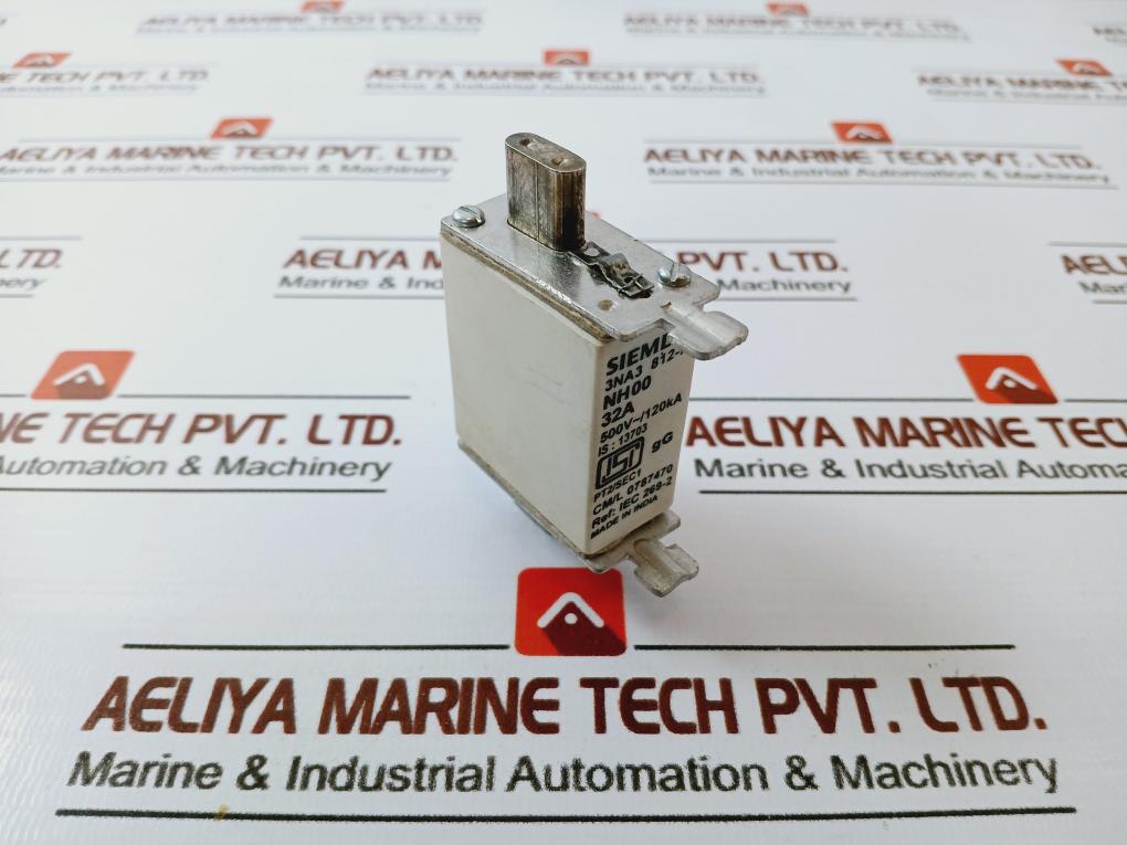 Siemens 3NA3 812-7Y LV HRC Fuse Element NH00 32A 550V~/120kA