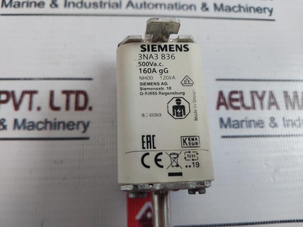 Siemens 3na3 836 Fuse