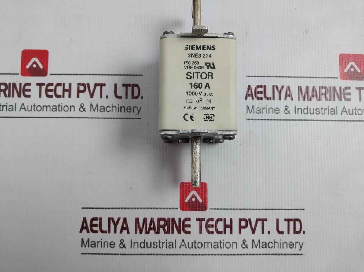 Siemens 3ne3 224 Sitor Fuse Link 160a 1000v A.c.