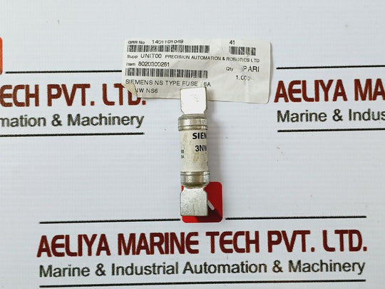 Siemens 3NW NS6 ALow Voltage HRC Fuse BS 415VAC 80KA