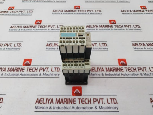 Siemens 3rh1140-2bb40 Contactor Relay With Auxiliary Switch Block 3rh1911-2ga22