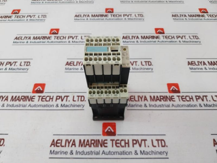 Siemens 3rh1140-2bb40 Contactor Relay With Auxiliary Switch Block 3rh1911-2ga22