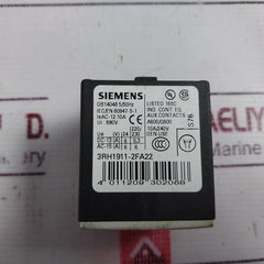 Siemens 3rh1911-2fa22 Auxiliary Contact 10a/240v