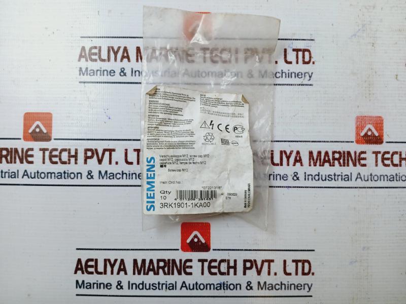 Siemens 3rk1901-1ka00 M12 Screw Cap (G/ 090629) (1pack = 10pcs)
