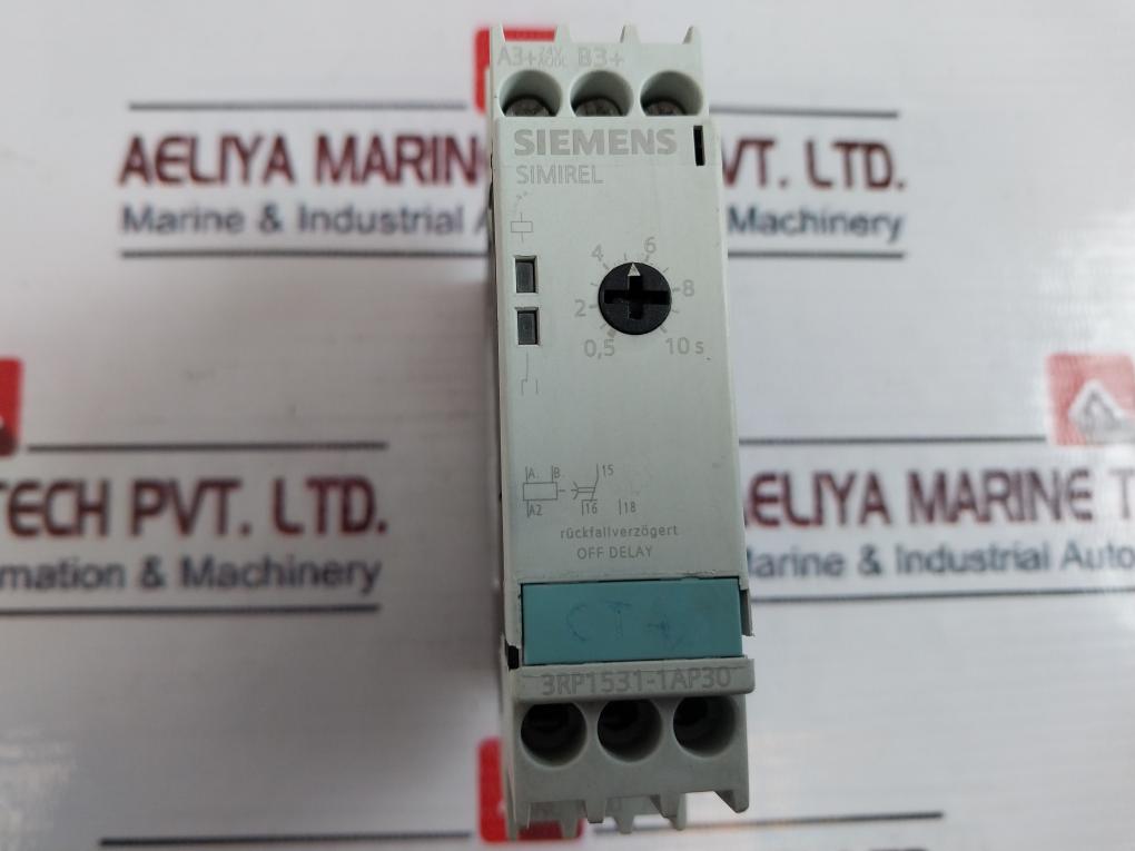 Siemens 3rp1531-1ap30 Off Delay Timing Relay 0.5-10s