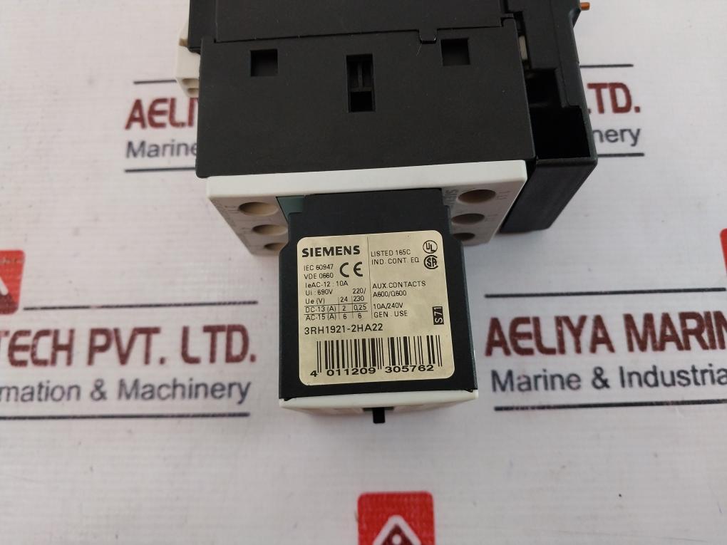 Siemens 3rt1026-3b..0 Contactor 690v 10a