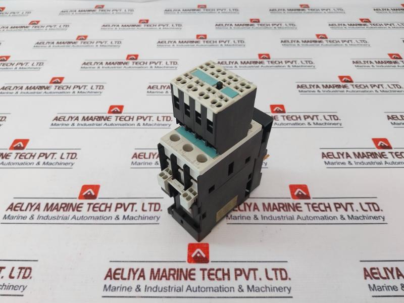 Siemens 3rt1026-3b..0 Power Contactor W/ 3rh1921-2ha22 Auxiliary Switch Block