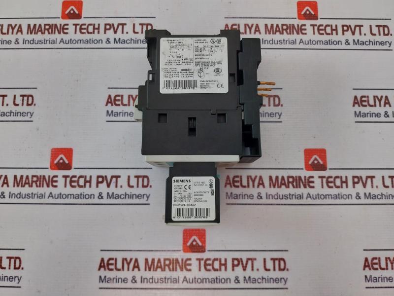 Siemens 3Rt1026-3B 0 Power Contactor W/ 3Rh1921-2Ha22 Auxiliary Switch Block