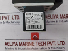 Siemens 3Rt1026-3B 0 Power Contactor W/ 3Rh1921-2Ha22 Auxiliary Switch Block