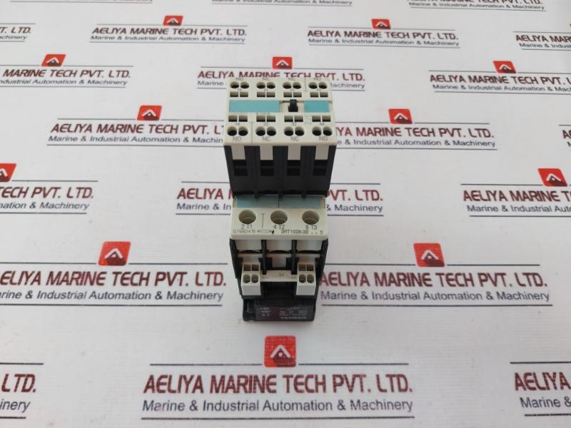 Siemens 3Rt1026-3B 0 Power Contactor W/ 3Rh1921-2Ha22 Auxiliary Switch Block 10A