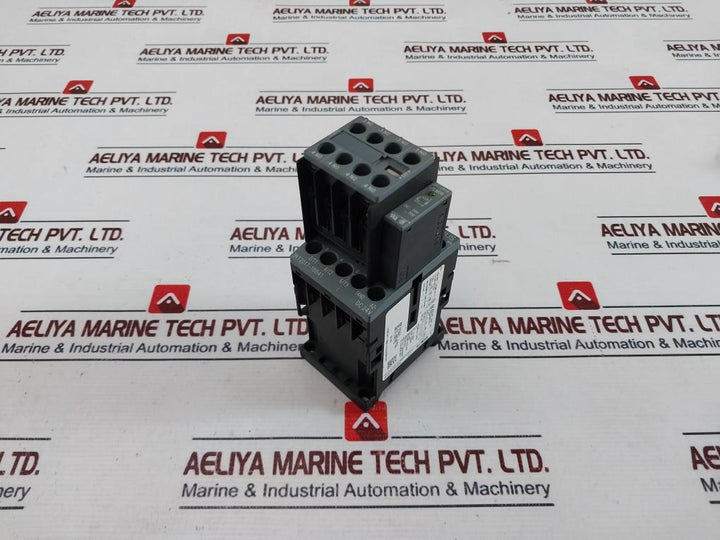 Siemens 3rt2017-1bb41 Contactor W/ 3rh2911-1fa40 Switch Block, 3rt2916-1lm00