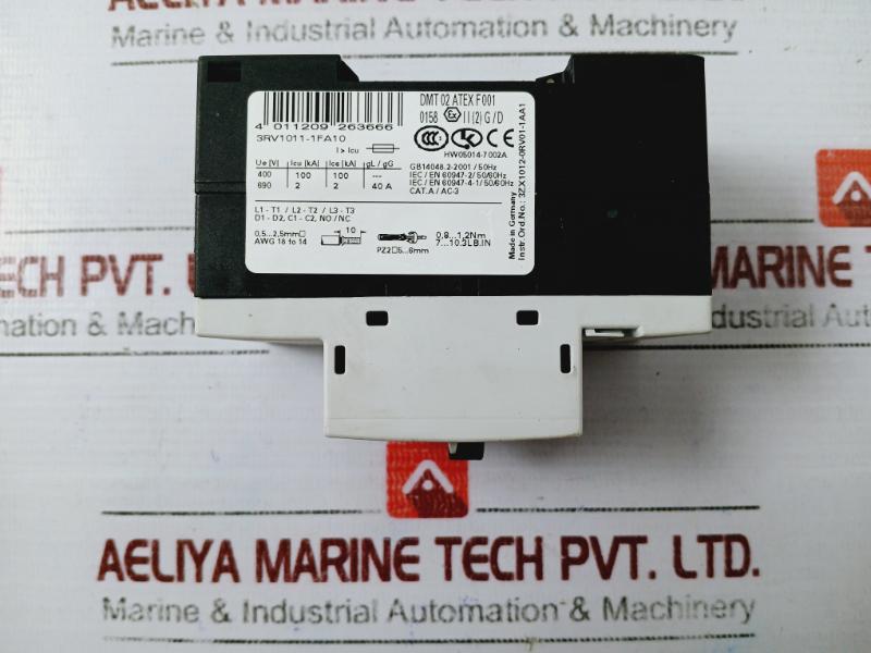 Siemens 3rv1011-1fa10 Sirius, 3.5-5a Hw05014-7002a