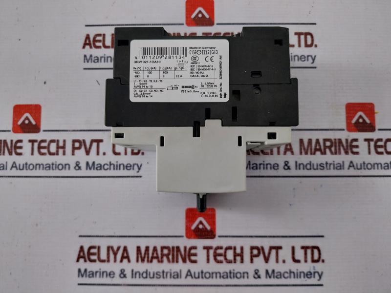 Siemens 3rv1021-1da10 Circuit Breaker For Motor Protection 42a 50/60 Hz