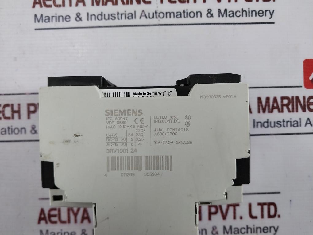 Siemens 3rv1021-1ga10 Manual Motor Starter 82a Class 10 50/60hz