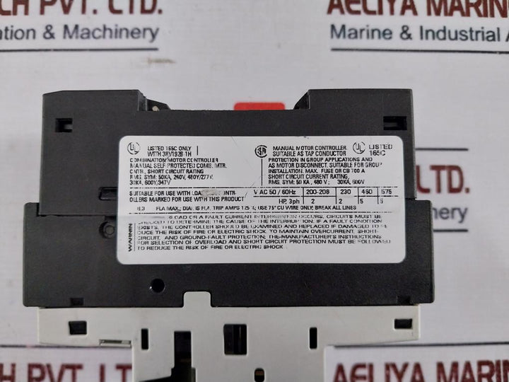 Siemens 3Rv1021-1Ga10 Sirius Manual Protection Circuit Breaker Class 10 82A