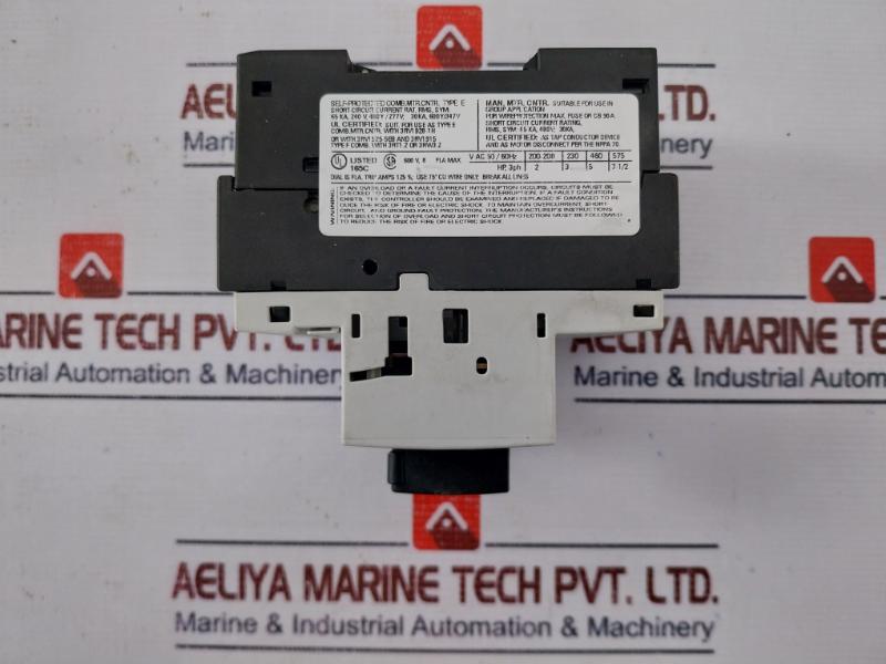 Siemens 3rv1021-1ha10 Circuit Breaker For Motor Protection 10a 690v 50/60hz