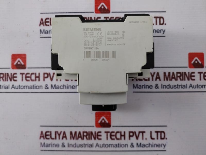 Siemens 3rv1021-1ha10 Circuit Breaker For Motor Protection 10a 690v 50/60hz