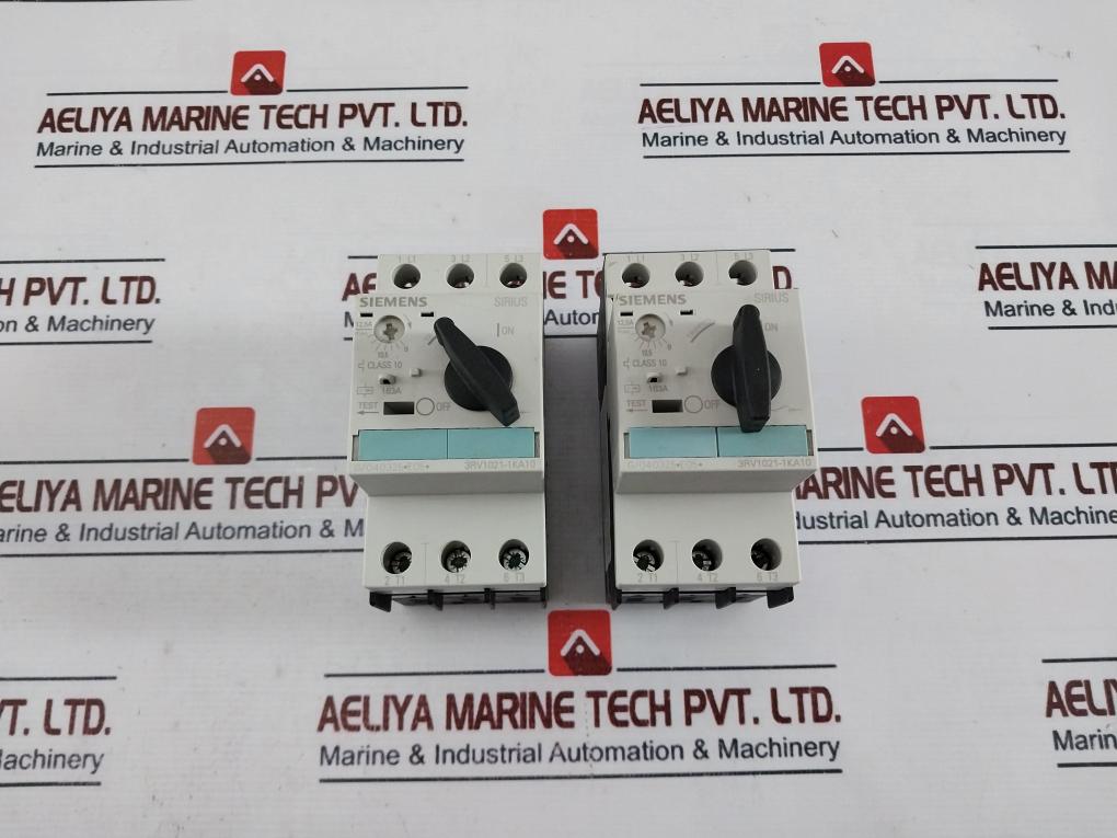 Siemens 3rv1021-1ka10 Circuit Breaker 163a Class 10 50/60hz