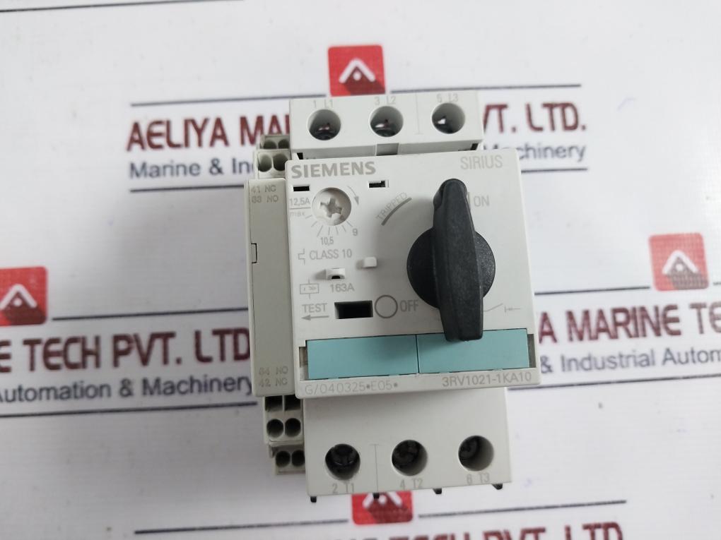 Siemens 3rv1021-1ka10 Circuit Breaker 690v 163a
