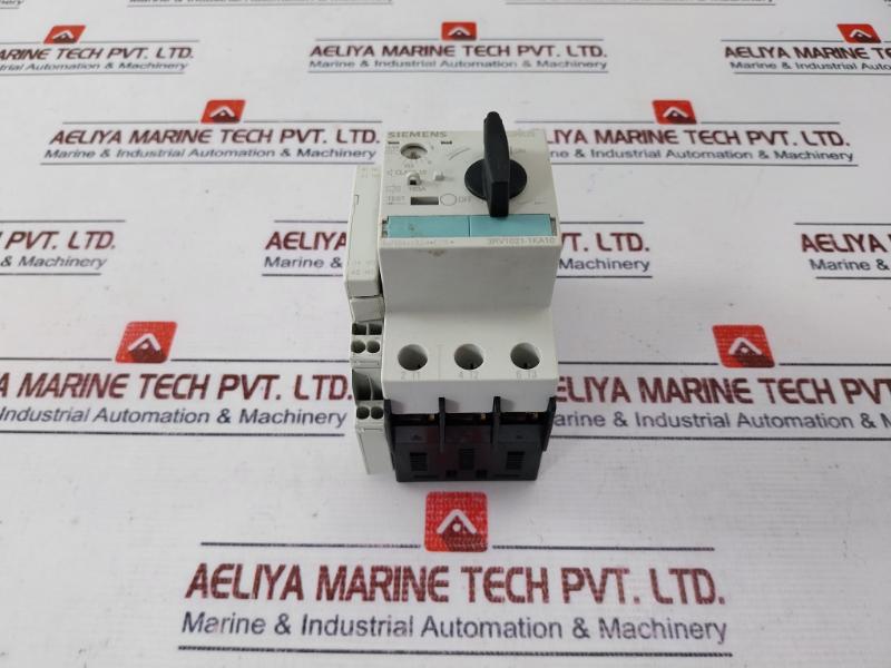 Siemens 3rv1021-1ka10 Circuit Breaker For Motor Protection 10a 50/60hz