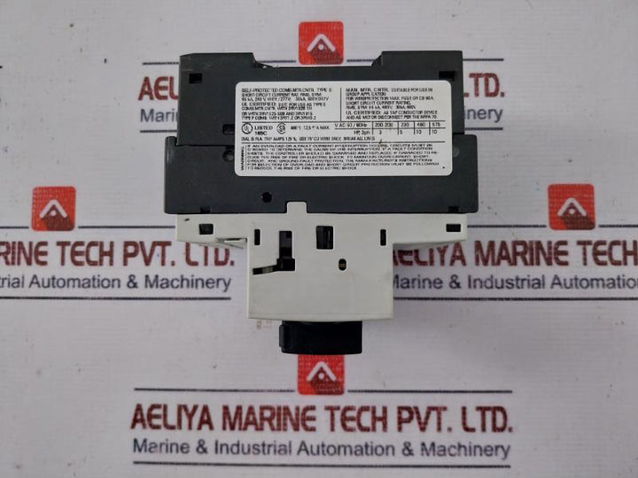 Siemens 3rv1021-1ka10 Circuit Breaker For Motor Protection 10a 50/60hz