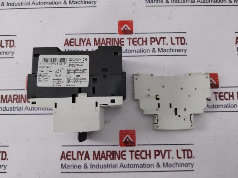 Siemens 3rv1021-4ba10 Circuit Breaker For Motor Protection 50/60hz 10a 690v