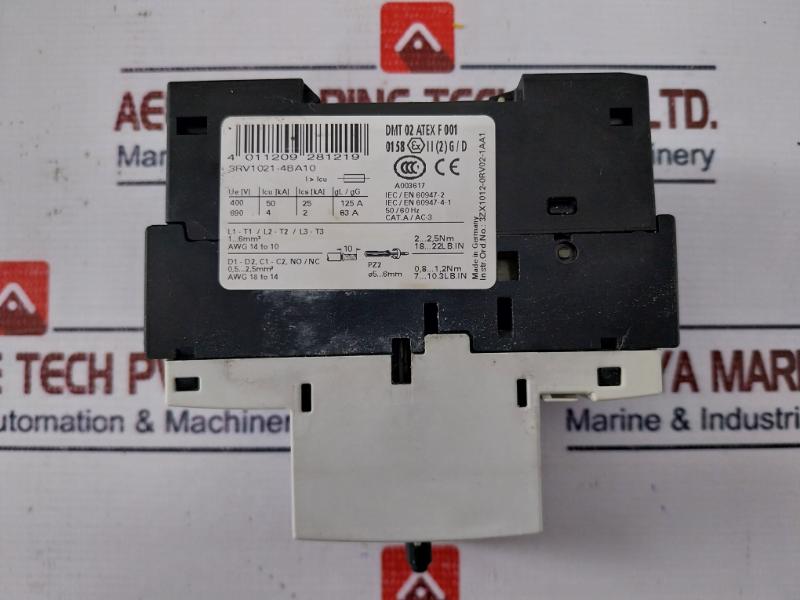 Siemens 3rv1021-4ba10 Circuit Breaker For Motor Protection G/070813, 14-20a