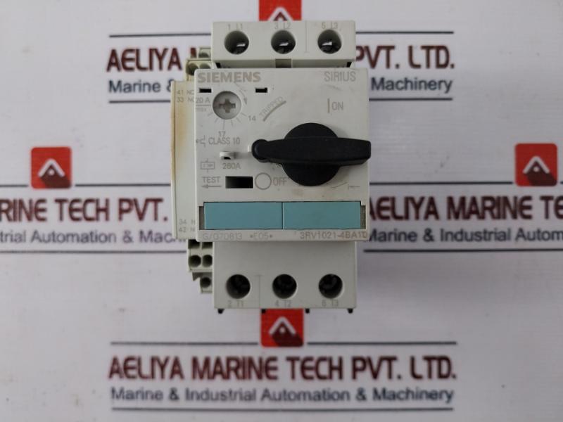 Siemens 3rv1021-4ba10 Circuit Breaker For Motor Protection G/070813, 14-20a