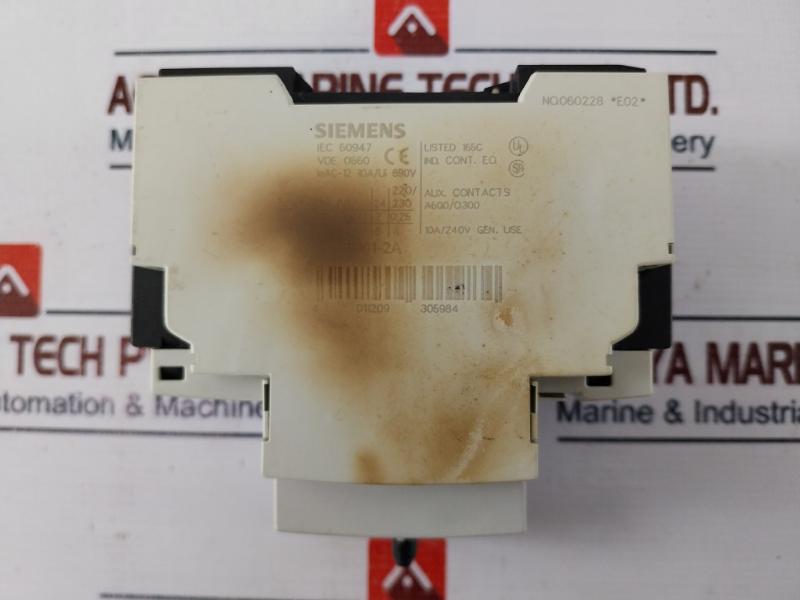 Siemens 3rv1021-4ba10 Circuit Breaker For Motor Protection G/070813, 14-20a