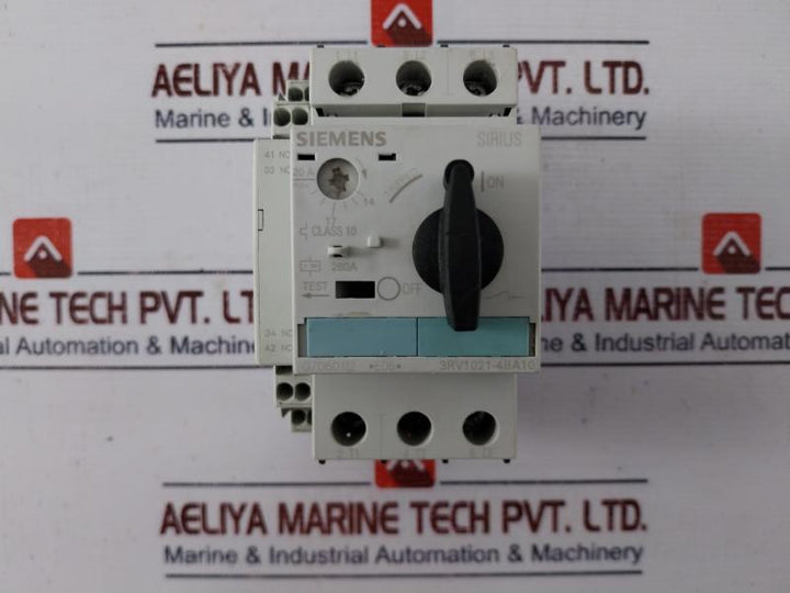 Siemens 3rv1021-4ba10 Circuit Breaker For Motor Protection 10a 50/60hz 690v