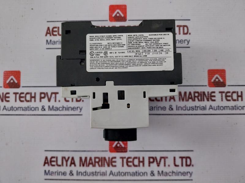 Siemens 3rv1021-4ba10 Circuit Breaker For Motor Protection 10a 50/60hz 690v