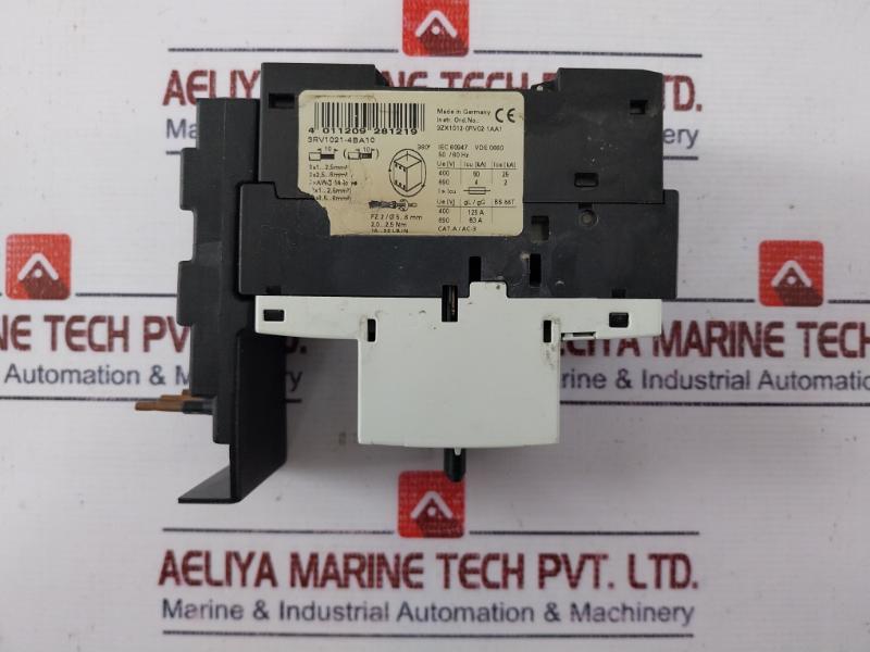 Siemens 3Rv1021-4Ba10 Circuit Breaker For Motor Protection 10A 690V