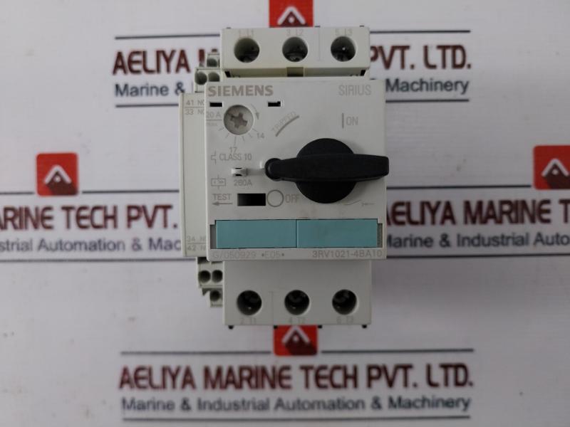 Siemens 3rv1021-4ba10 Circuit Breaker For Motor Protection 14-20a 690v
