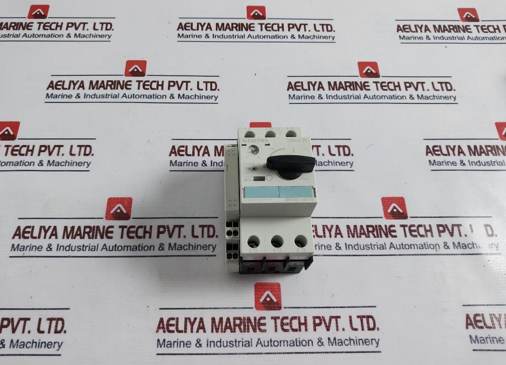 Siemens 3rv1021-4ba10 Circuit Breaker With Auxiliary Switch 690v Iec 60947
