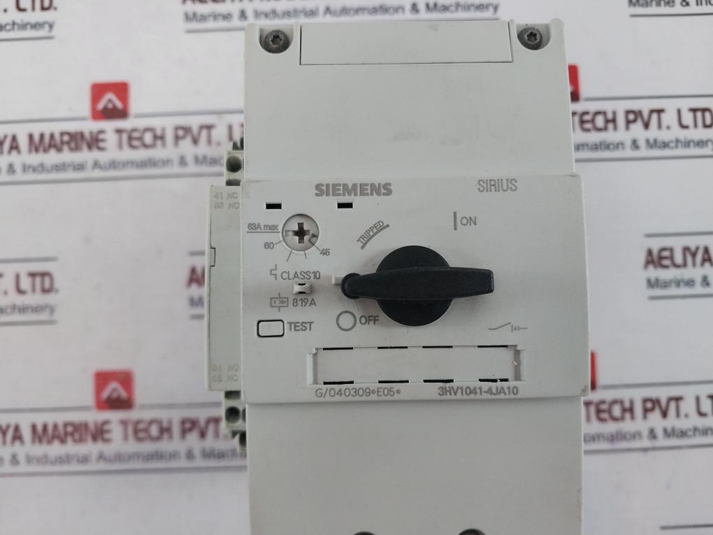 Siemens 3rv1041-4ja10 Motor Protection Circuit Breaker