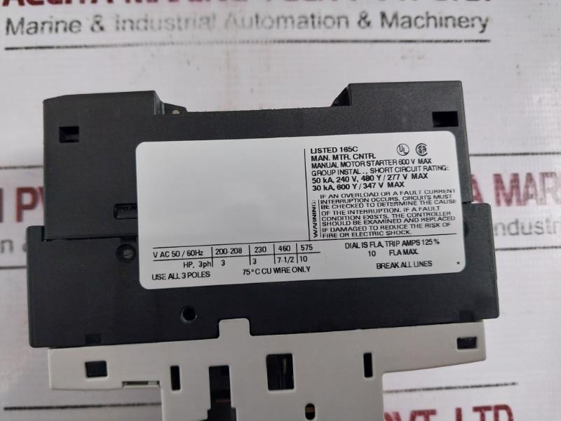 Siemens 3rv1421-1ja10 Sirius Manual Motor Starter circuit Breaker Protector 3zx10