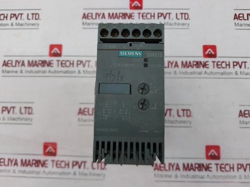 Siemens Sirius 3Rw3026-1Bb14 Motor Starter 200-480V 25.3A Ip20 50C
