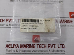 Siemens 3ST1207-2BE01 Control Switch for Motor 10A 600VAC