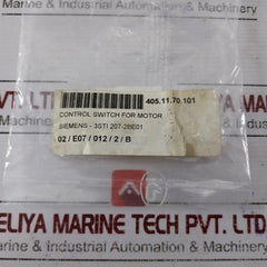 Siemens 3ST1207-2BE01 Control Switch for Motor 10A 600VAC