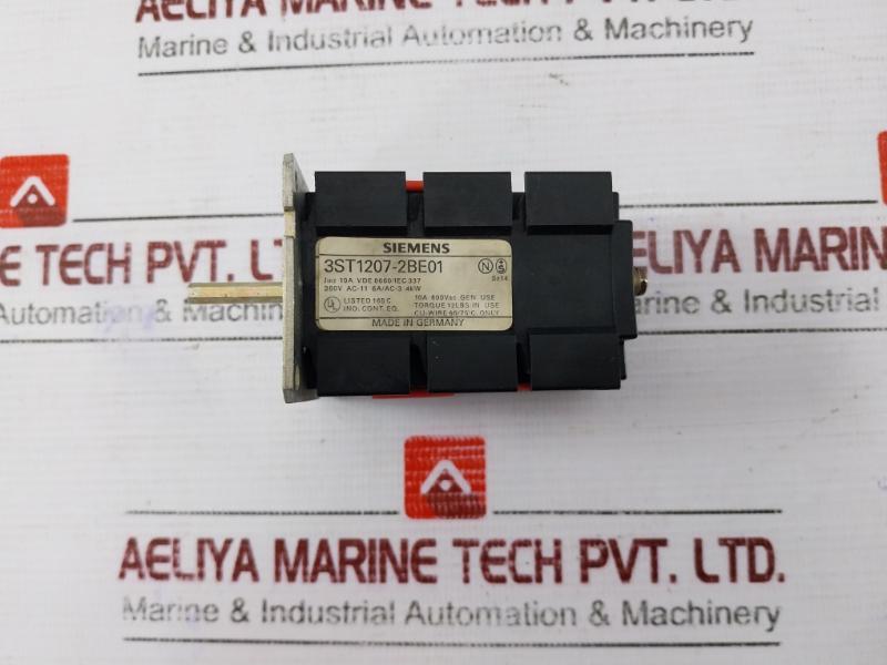 Siemens 3ST1207-2BE01 Control Switch for Motor 10A 600VAC