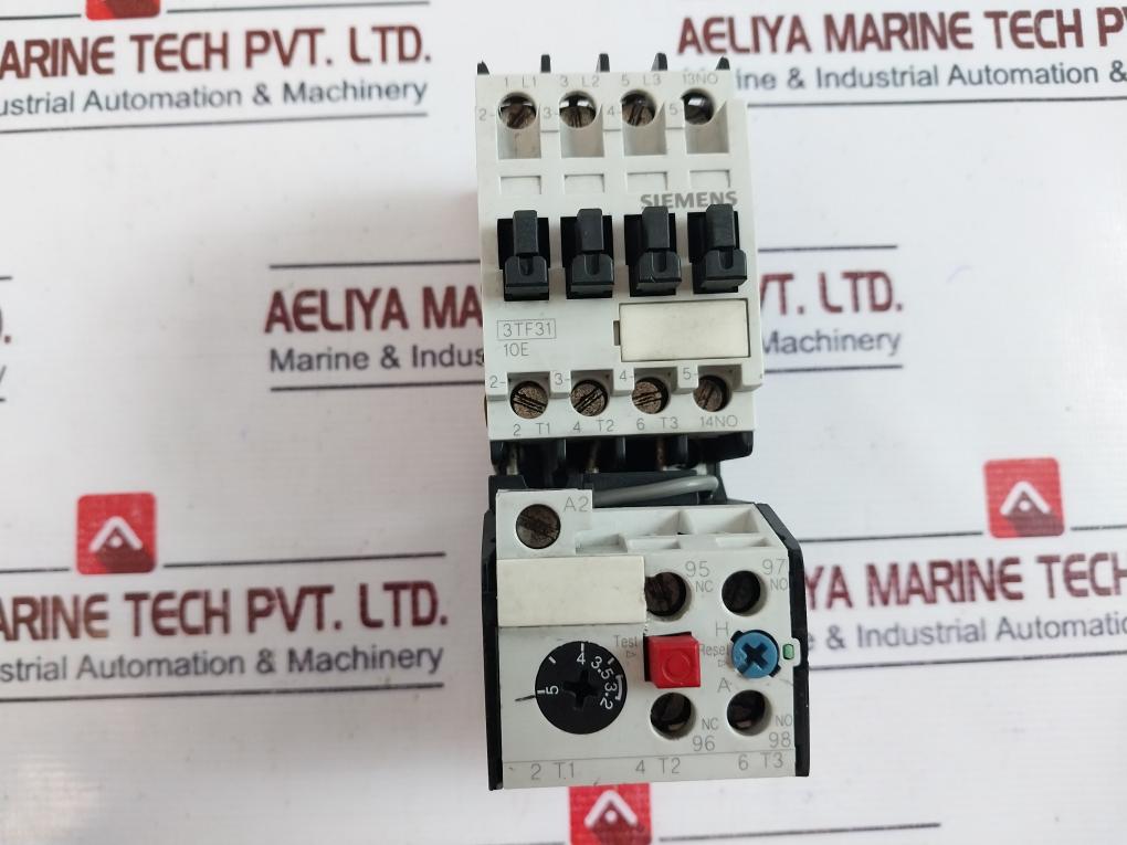 Siemens 3TF31 10-0A Air Break (Power) Contactor With 3UA50 00-1F Overload Relay