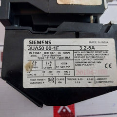 Siemens 3TF31 10-0A Air Break (Power) Contactor With 3UA50 00-1F Overload Relay