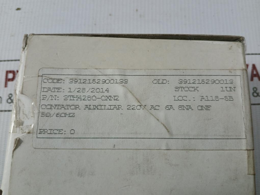 Auxiliary Contactor 3Th4280-0X2N Ac Siemens 220V 50Hz/60Hz