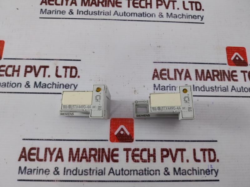 Lot Of 2x Siemens 3tx4490-4a Surge Suppressor Interference Suppression Diode Led
